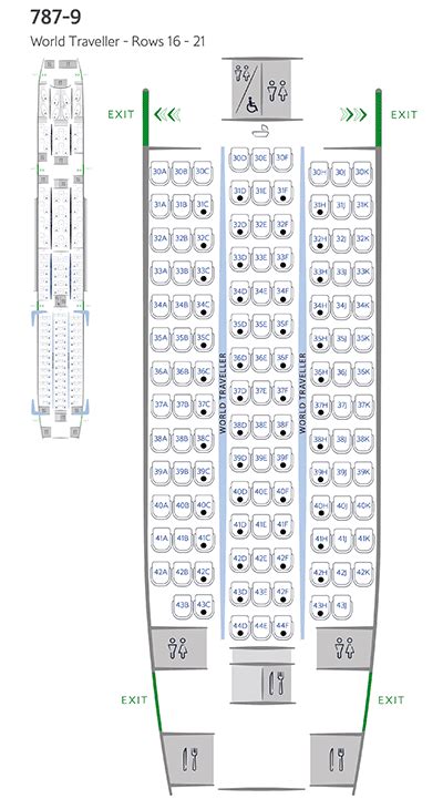 British Airways 787 Seat Map