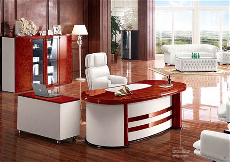 6836 Customized Walnut Modern Boss Office Table - HAOSEN | Office ...