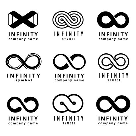 Vector different infinity logos set By Microvector | TheHungryJPEG