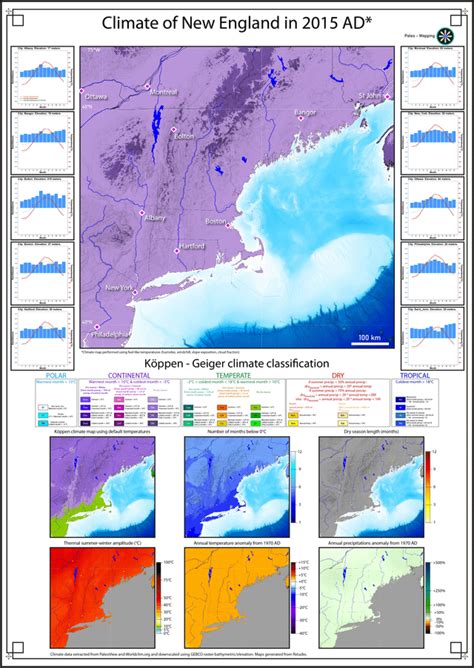 In-depth climate map of New England, 2015 CE : r/newengland