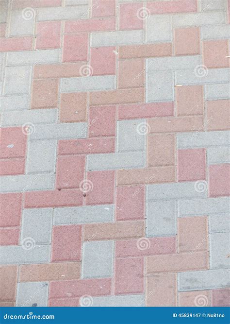 Pavement of Decorative Bricks Stock Image - Image of decorative, gray: 45839147