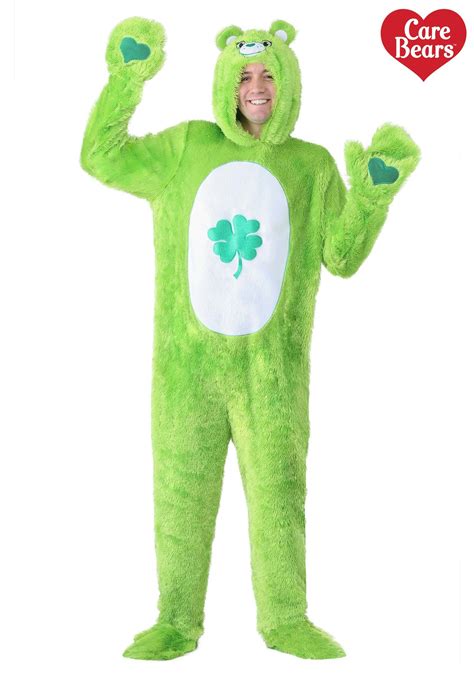 Care Bears Adult Classic Good Luck Bear Costume Hooded Jumpsuit - $49.99