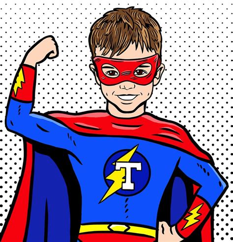 Superhero in the POP ART Style Create Your Own Superhero - Etsy