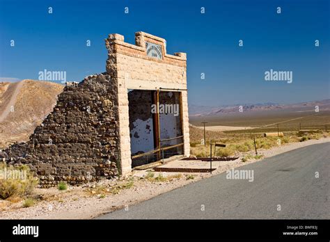 Ghost town, Rhyolite, Nevada Stock Photo - Alamy