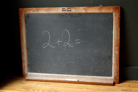 Vintage Natural Slate School Chalkboard by sevenbc on Etsy