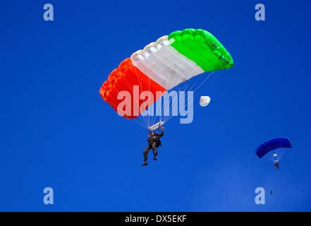 Indian Army Parachute Regiment Soldier on Parachutes of India flag color Stock Photo - Alamy