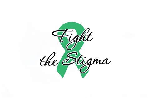 Mental Health, Stigma, Green, Ribbon, Decal, Sticker, Laptop, Car ...