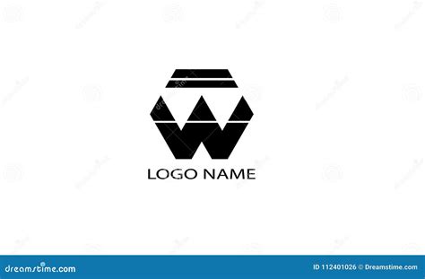 Logo Abstract Circle Black and White Stock Illustration - Illustration ...