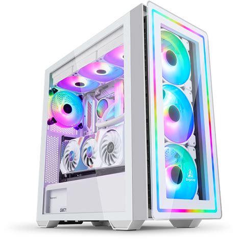 Segotep Gank360-RGB E-ATX All White Gaming Desktop PC Case, Rtx PC Case - China Computer Case ...