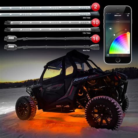 174 LED ATV UTV Offroad 4-wheeler Accent Light Kit Smartphone ...