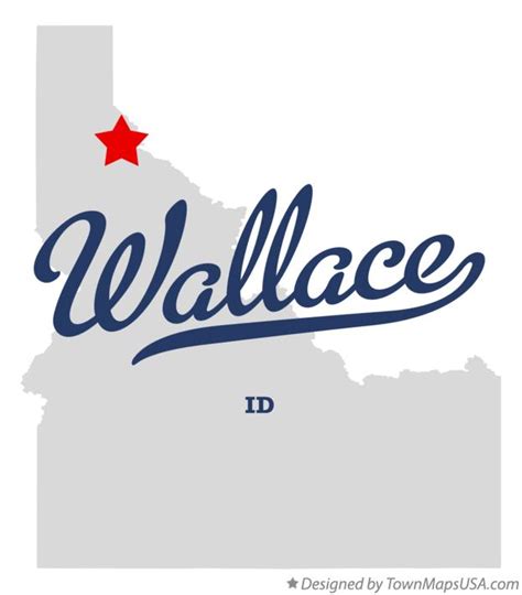 Map of Wallace, ID, Idaho