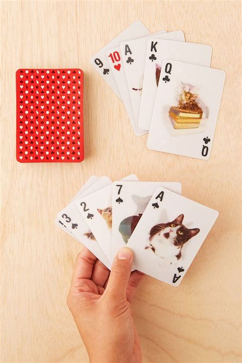 3-D Cat Playing Card Set | Cat cards, Card set, Cards