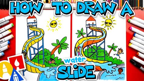 Comment dessiner un toboggan aquatique