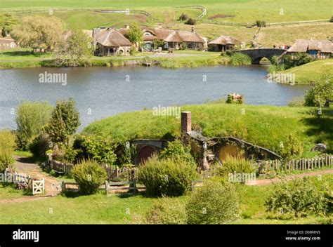 Hobbiton Movie Set Stock Photo - Alamy