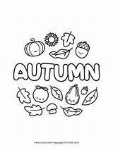 Fall Coloring Page sketch template
