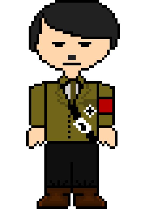 Hitler Pixel Art Minecraft