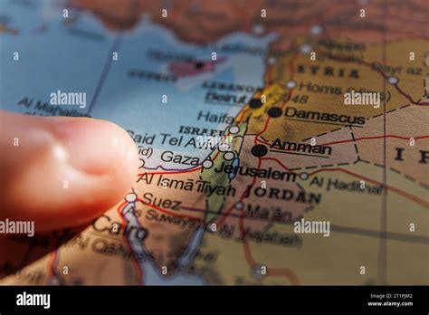 Gaza sulla mappa. Israele una Palestina sulla mappa geopolitica ...