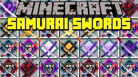 Minecraft SAMURAI SWORDS MOD! | CRAFT NEW SAMURAI SWORDS WITH ABILITIES ...