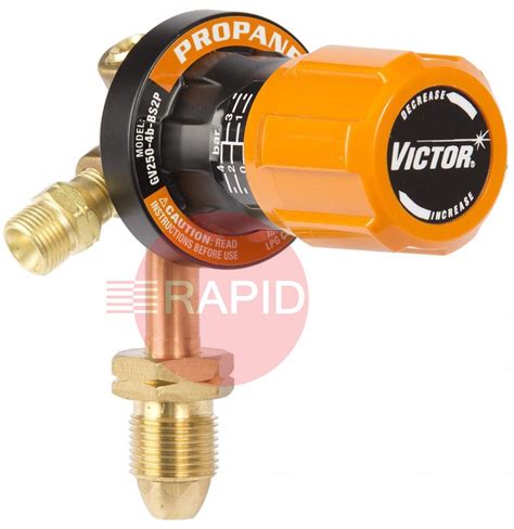 Buy ESAB / Victor G Series Single Stage 4 Bar Plugged Propane Regulator, G 5/8" LH Inlet, G 3/8 ...