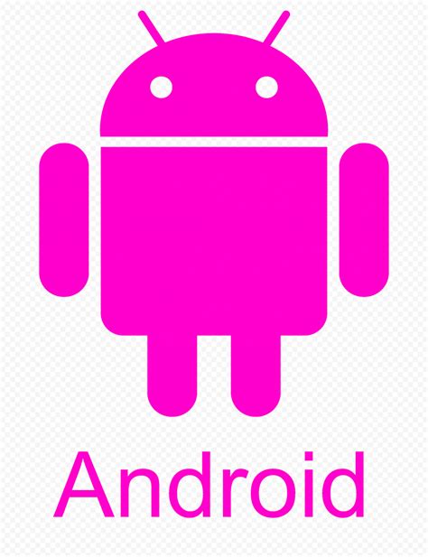 PNG Pink Android Robot Logo Icon | Citypng