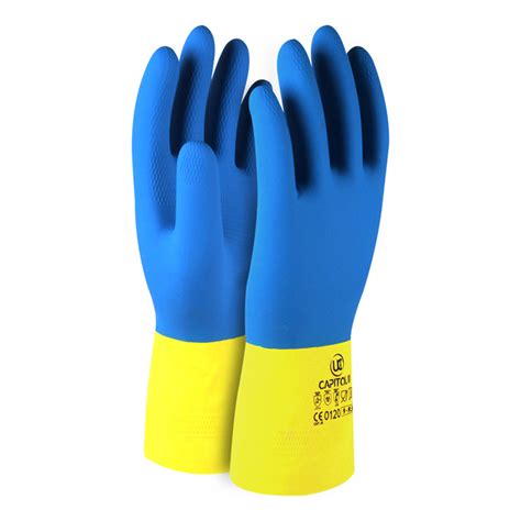 Double Dipped Chemical Resistant Rubber Gloves. | Protexmart