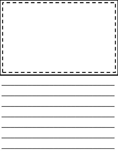 Writing Template With Picture Box