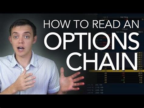 How to Read a Stock Options Chain (Quote) - YouTube