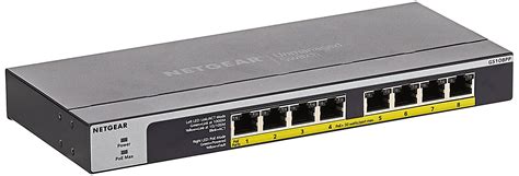 Buy NETGEAR PoE Switch 8 Port Gigabit Ethernet Unmanaged Network Switch (GS108PP) - with 8 x ...