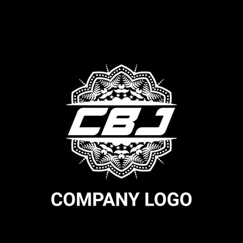 CBJ letter royalty mandala shape logo. CBJ brush art logo. CBJ logo for ...