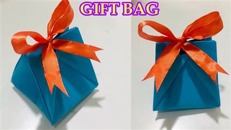 Origami Gift Bag | How to make Gift Bag for Your Valentines Day Gift ...