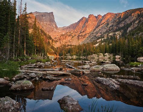 Dream Lake Sunrise Photograph by Kevin Schwalbe