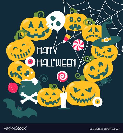 Halloween frame Royalty Free Vector Image - VectorStock