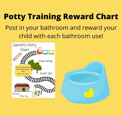 Reward Potty Train Chart Potty Chart Train Theme for Potty Training ...