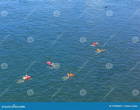 People Swimming in the Rhine River in Basel, Switzerland Editorial Photography - Image of river ...