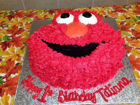 Elmo face shaped filled with fresh strawberries and whip cream. | Wipped cream, Kids birthday ...