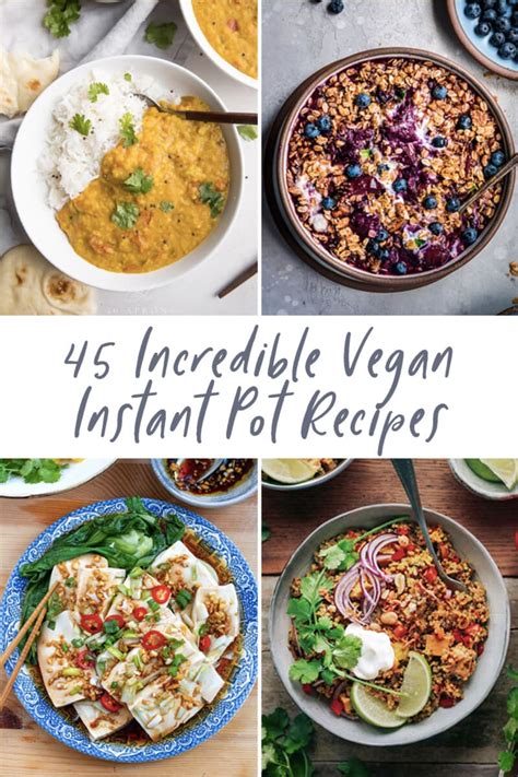 45 Incredible Vegan Instant Pot Recipes - 40 Aprons