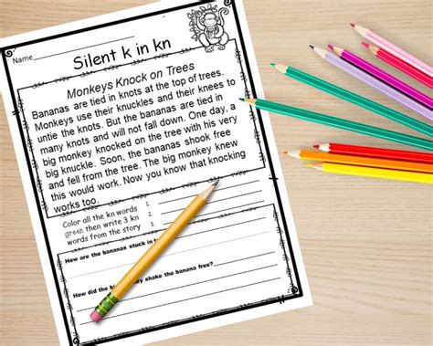 Silent Letter Phonics Worksheets Phonics Activities 1st Grade ...