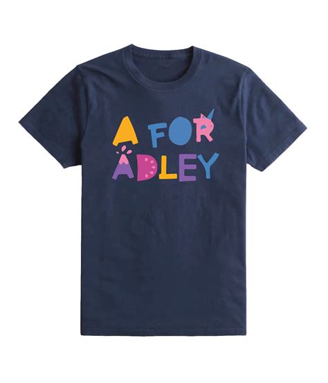 A for Adley Kids Girls T Shirt Top Tee Fun Youtuber Inspired - Etsy