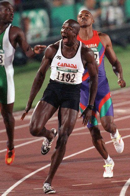 1996 - Donovan Bailey sprints as the fastest man alive! Maclean's 75 ...