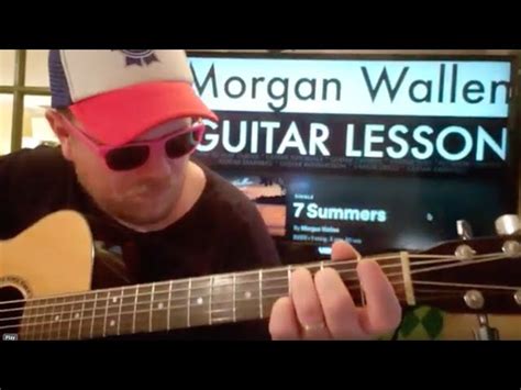 How To Play 7 Summers Morgan Wallen // easy guitar tutorial beginner lesson easy chords Chords ...