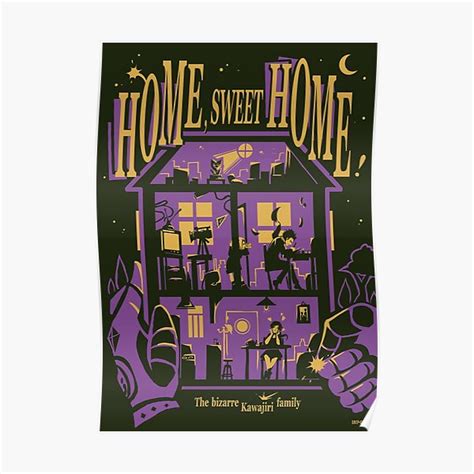 "Home sweet home" Poster for Sale by SnipSnipArt | Redbubble