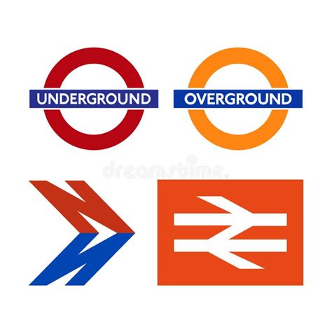 Logos of the London Transport System Editorial Image - Illustration of ...