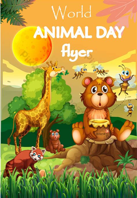 World Animals Day Poster Template | AI Free Download - Pikbest