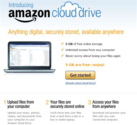 Amazon launches CloudDrive, offers 5GB free - AfterDawn