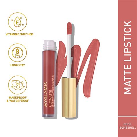 Buy Ultimatte Long-Stay Matte Liquid Lipstick - Nude Bombshell (Nude ...