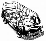 Minivan Coloring Page Pages sketch template