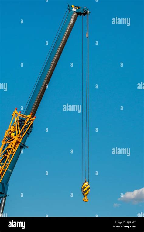 Telescopic boom of crane Stock Photo - Alamy