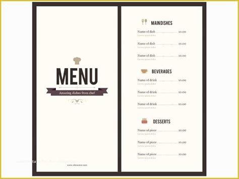 Free Catering Menu Templates for Microsoft Word Of 23 Free Menu ...