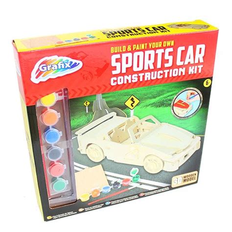 Build Your Own Wooden Sports Car Kit - Kids Stuff For Less