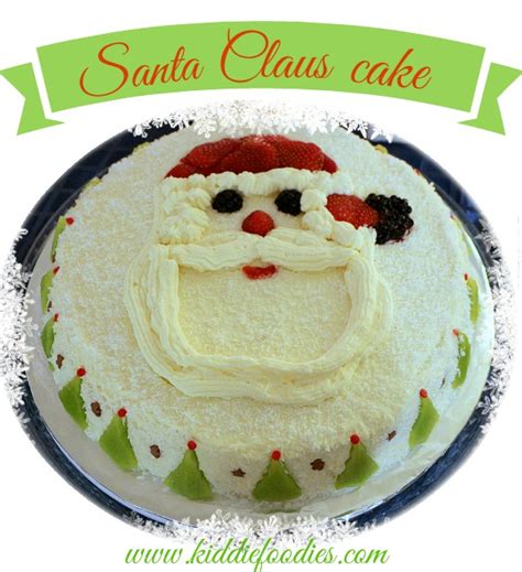 Santa Claus cake - Christmas cake decoration ideas - Kiddie Foodies